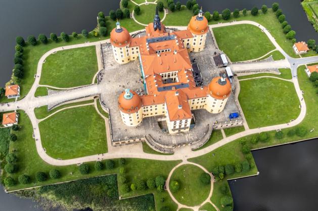 Moritzburg z výšky